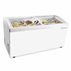 Curved Glass Top/ Chest Showcase Freezer