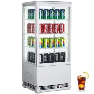 4 side glass display showcase counter top