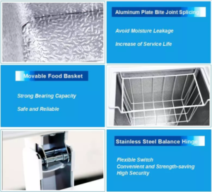 aluminium plate in chest freezer