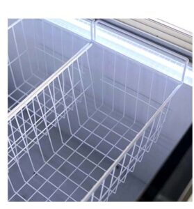 curved glass freezer basket unifrost commercial kitchen equipment 