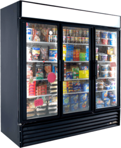 unifrost three door freezer showcase