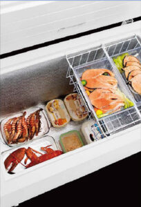 removable basket small deep freezer unifrost countertop chest freezer/cooler