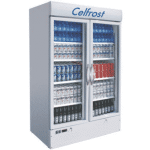 two-door-upright-standing-chiller-freezer-cooler-unifrost-commercial-refrigeration