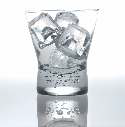 glass filled with ice cube ice cube machine unifrost celfrost gourmet shape